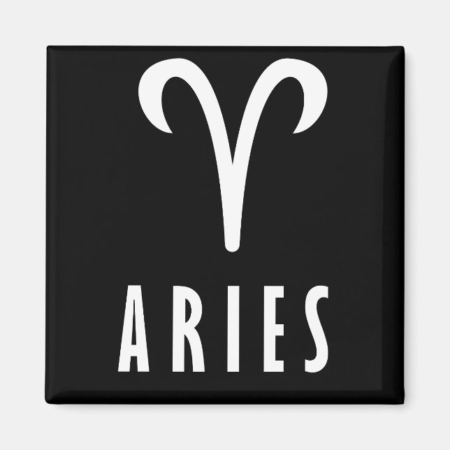Aries zodiac-tecken magnet (Framsidan)