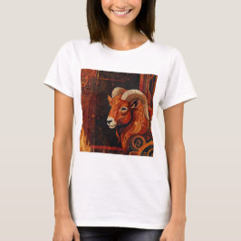 Aries Zodiac-tecken med dynamisk design T Shirt