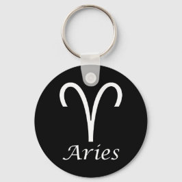 "Aries" Zodiac-tecken Nyckelring