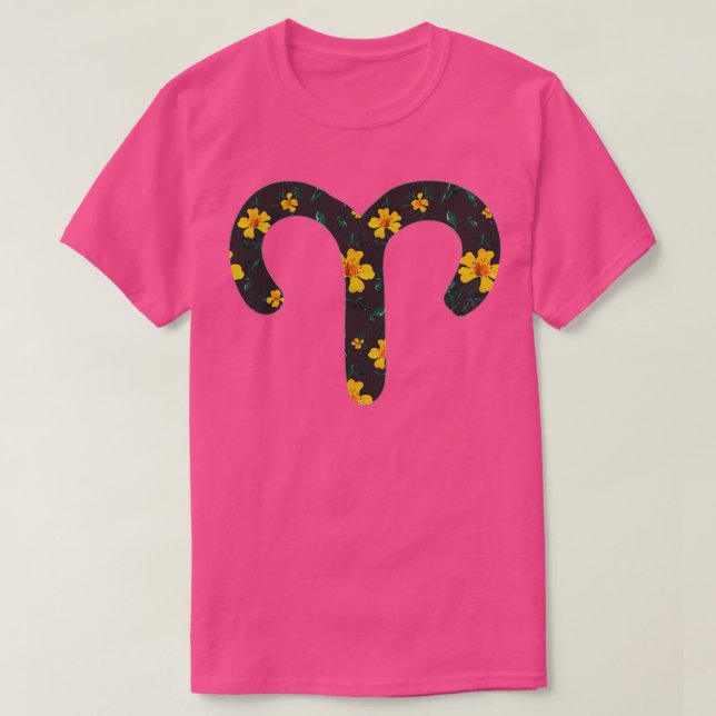 Aries Zodiac-tecken T Shirt (Design framsida)