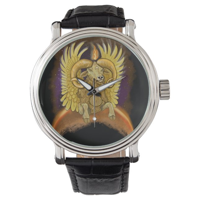 Aries Zodiac Watch Armbandsur (Framsida)
