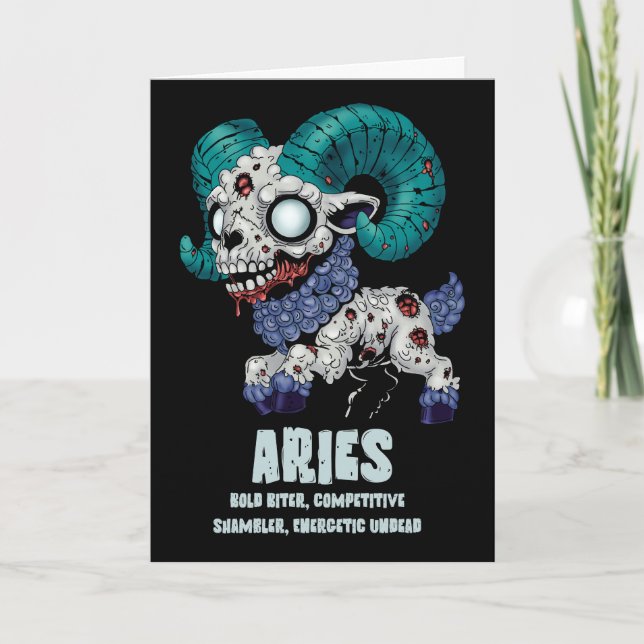 Aries Zombie Kort (Framsida)