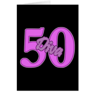 årig Diva 50 Hälsningskort