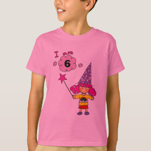 årig flicka för trollkarl 6 tee shirt