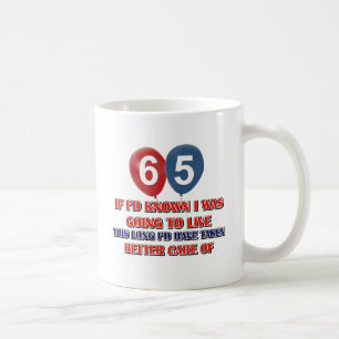 Årig födelsedag roliga 65 kaffemugg