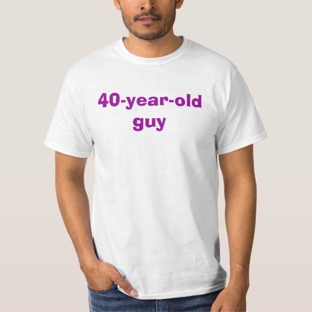 årig grabb 40 t-shirt (Framsida)