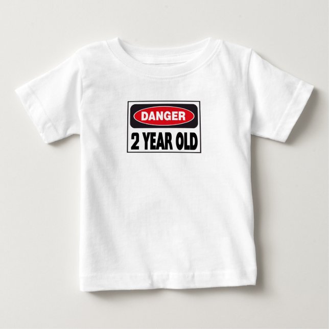 Åriga T-tröja för fara två T-shirt (Framsida)
