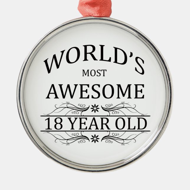 Åriga världs mest fantastisk 18 julgransprydnad metall (Framsidan)