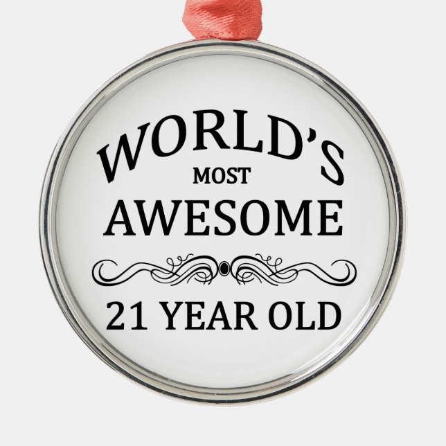 Åriga världs mest fantastisk 21 julgransprydnad metall (Framsidan)