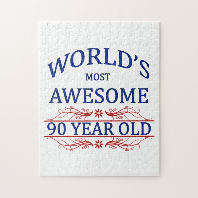 Åriga världs mest fantastisk 90 pussel (Vertikal)