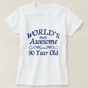 Åriga världs mest fantastisk 90 tee shirt