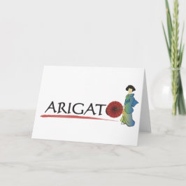 Arigato dam tack kort