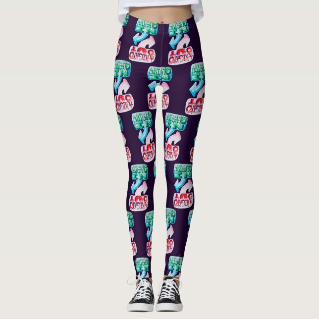 Arigato In, Arigato Out Leggings (Framsida)