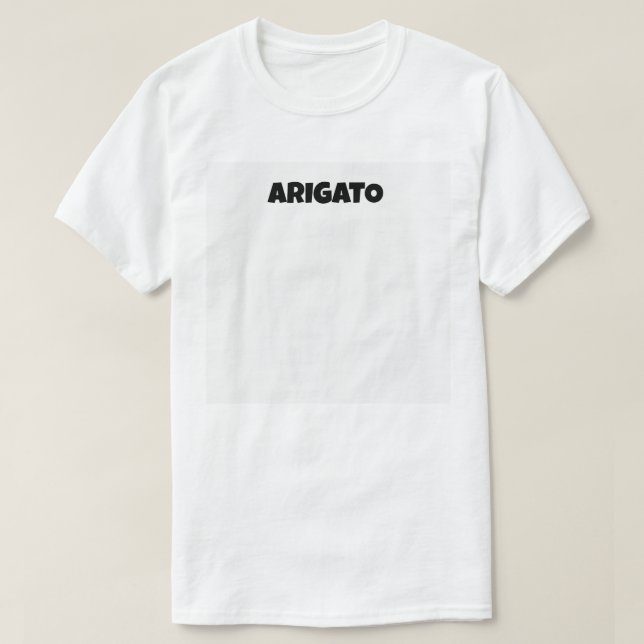 ARIGATO tshirts ありがとうＴシャツ (Design framsida)