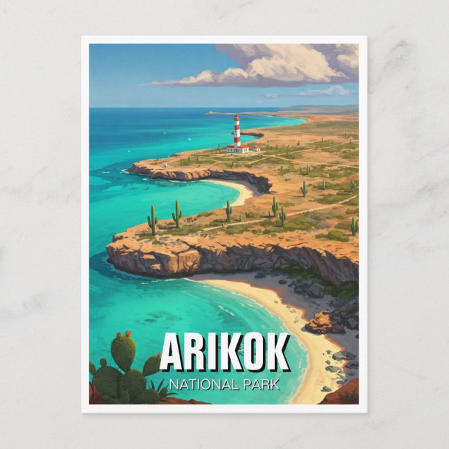 Arikoks nationalpark Aruba Travel Vykort (Framsida)