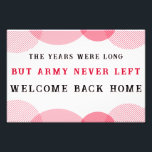 ARIRANG Inspired Comeback Concert Printable Slogan Fototryck<br><div class="desc">Celebrate the comeback era with this bold ARIRANG-inspired concert slogan banner. Designed in striking red, white, and black, this printable fan poster features the powerful message “The Years Were Long, But ARMY Never Left.” Perfect for concerts, fan events, watch parties, or room décor, it captures the emotion of waiting and...</div>