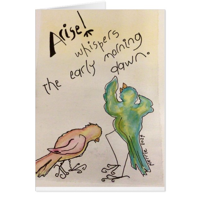 Arise! Hälsningskort (Framsidan)