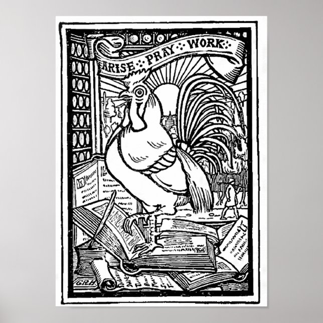 Arise Pray Work Inspirational Poster (Framsidan)