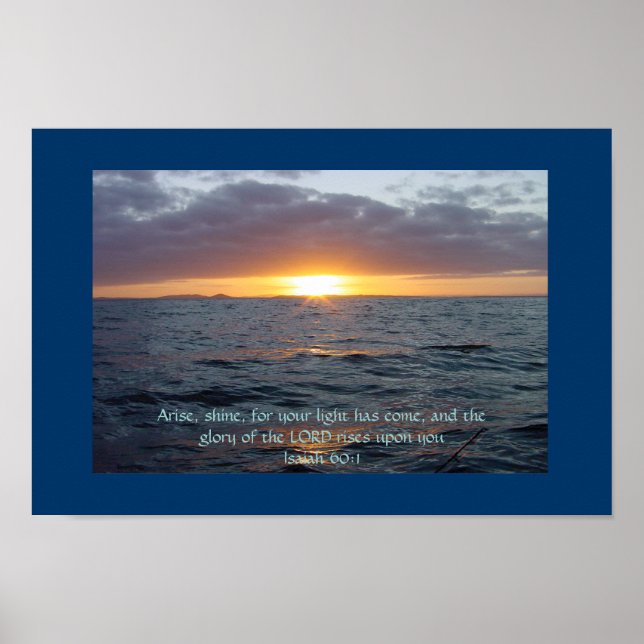 Arise Shine - Isaiah 60:1 Poster (Framsidan)
