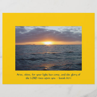 Arise Shine - Isaiah 60:1 Reklamblad