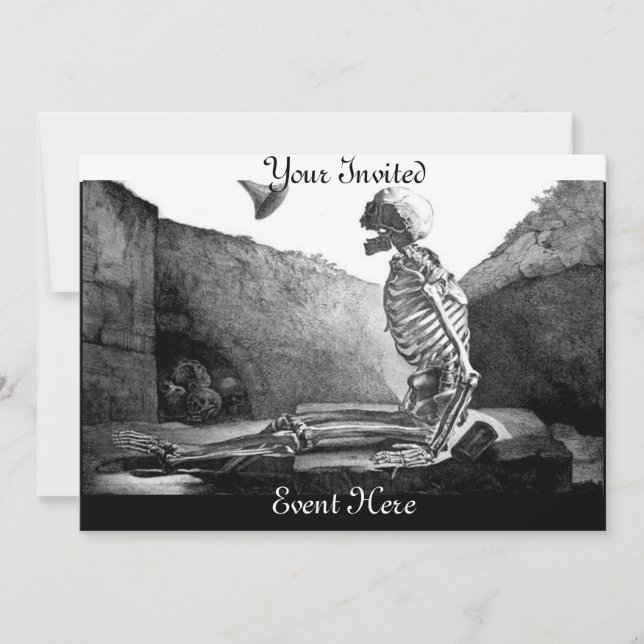 Arise Ye Dead-inbjudan Inbjudningar (Framsida)