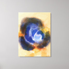 ’ARISING RO’ | Blå vattenfärgsfärgsfärgsfärgsfärgs Canvastryck