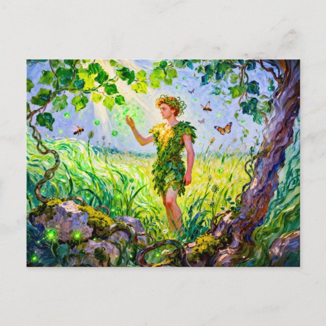 Aristaeus God of Agriculture and Nature from Greek Vykort (Framsida)