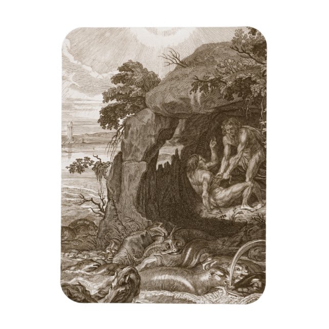 Aristeus Compels Proteus to Reveal Hans Oracles, 1 Magnet (Vertikal)