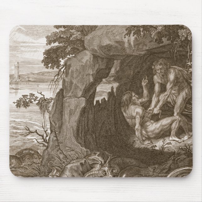 Aristeus tvingar proteusen för att avslöja hans musmatta (Framsidan)