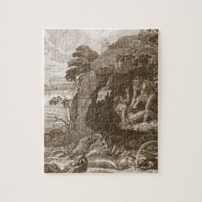 Aristeus tvingar proteusen för att avslöja hans pussel (Vertikal)