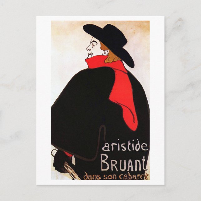 Aristide Bruant dans son Cabaret Vykort (Framsida)