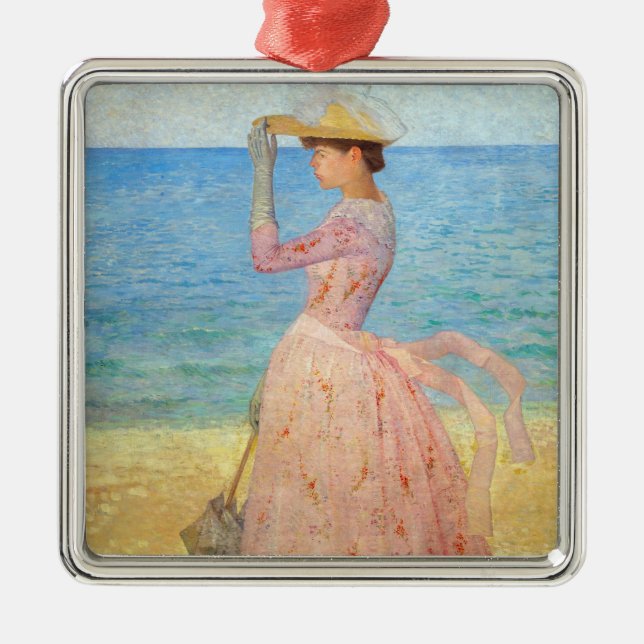 Aristide Maillol - Kvinnor med parasol Julgransprydnad Metall (Framsidan)