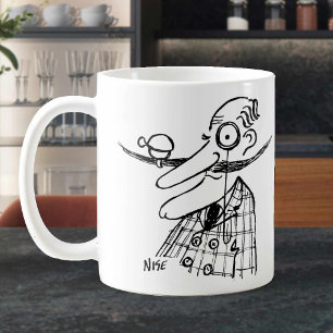 Aristoat har Handle-Pub Mustache & Bell. Funny Kaffemugg