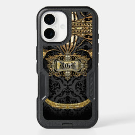 Aristoatic Dam Elegant Gothic Beauty Monogram