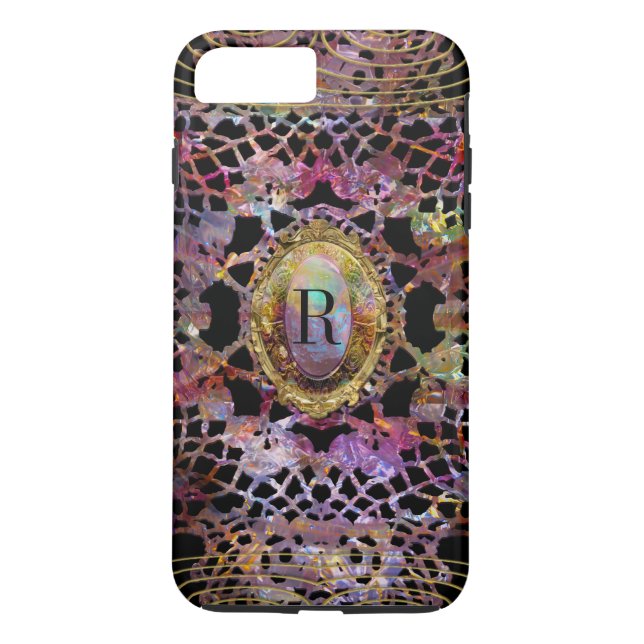 Aristokratisk festive Monogram Plus Case-Mate iPhone Skal (Baksida)