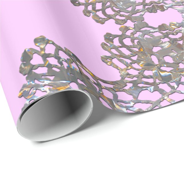 Aristokratiska Monogramrosor Presentpapper (Rullad Hörn)