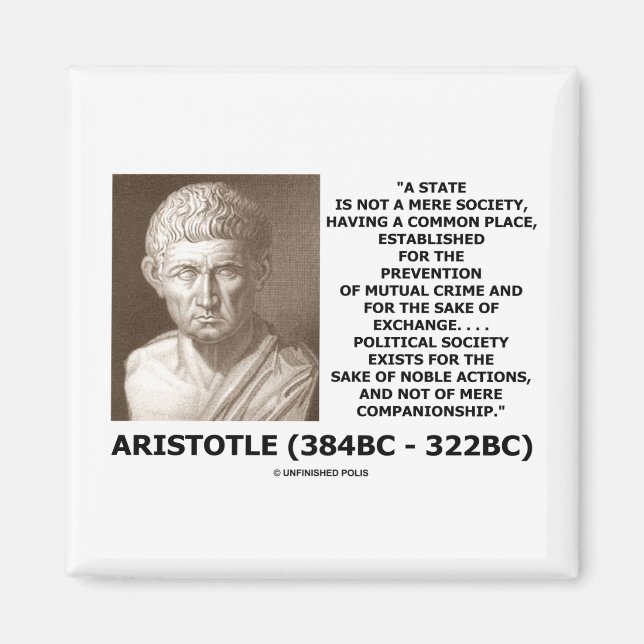 Aristoteles delstat: Inte bara Noble-aktion i samh Magnet (Framsidan)