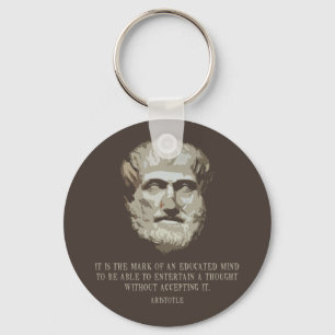 Aristoteles Educated Mind Nyckelring