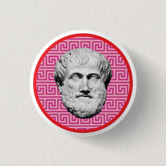 Aristoteles grekisk filosof knapp (Framsida)