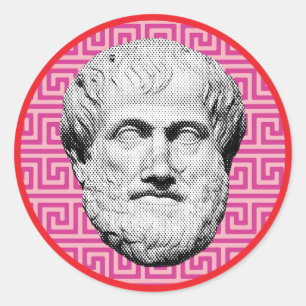 Aristoteles grekisk filosof runt klistermärke
