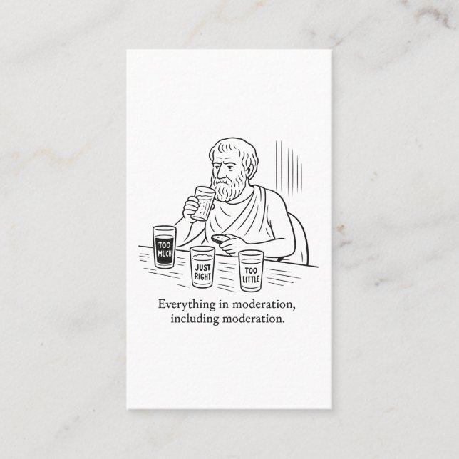 Aristoteles guide till måttfullhet (Framsida)