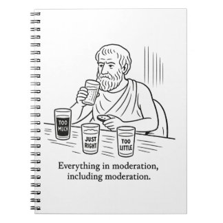 Aristoteles guide till måttfullhet anteckningsbok