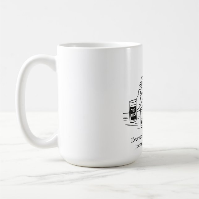 Aristoteles guide till måttfullhet kaffemugg (Vänster)