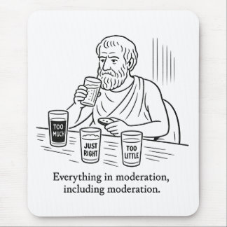 Aristoteles guide till måttfullhet musmatta