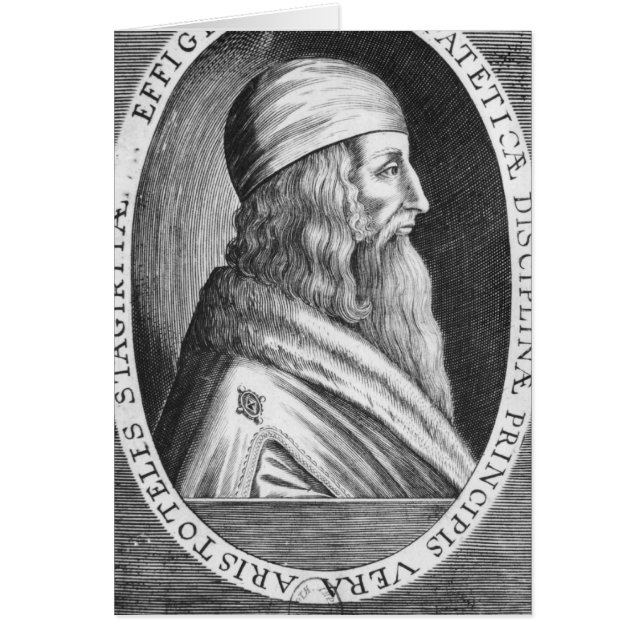 Aristoteles Hälsningskort (Framsidan)