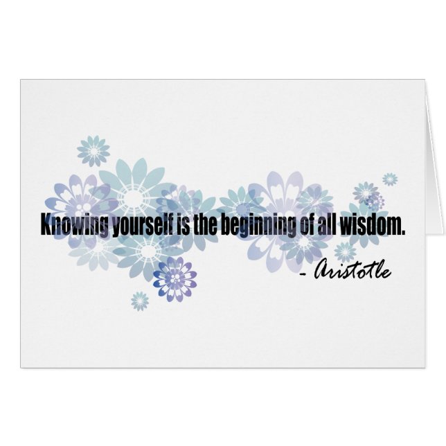 Aristoteles Hälsningskort (Framsidan Horizontal)
