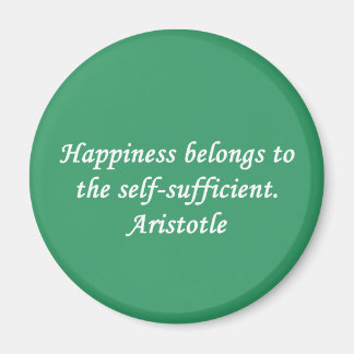 Aristoteles Happiness Quote Magnet