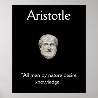Aristoteles - Kunskapsoffert Poster