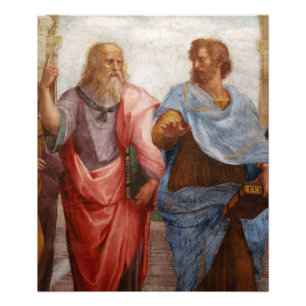 Aristoteles och Plato av Raphael Fototryck