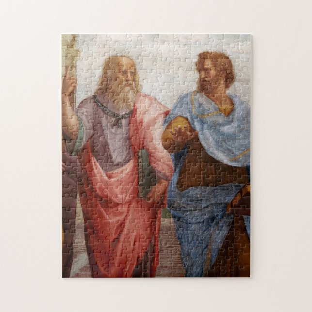 Aristoteles och Plato av Raphael Pussel (Vertikal)